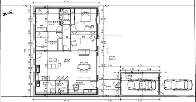 maison à vendre - 4 pièces - 123.16 m2 - LUCON - 85 - PAYS-DE-LOIRE - Century 21 Solution Immobilière