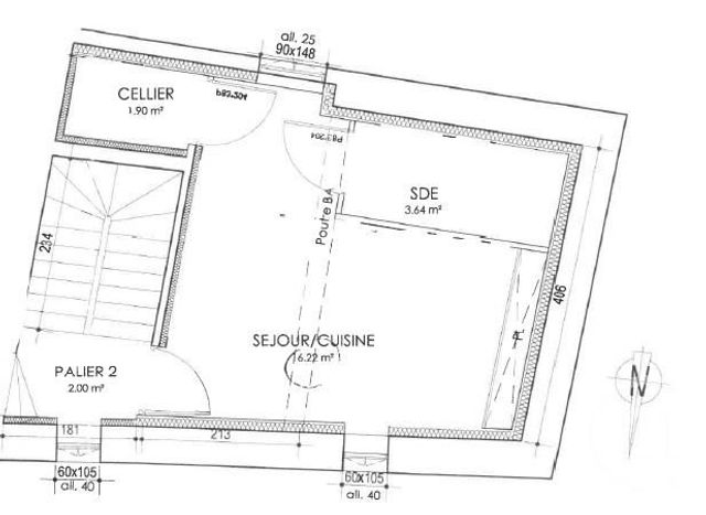 Appartement T1 à louer - 1 pièce - 21.76 m2 - LUCON - 85 - PAYS-DE-LOIRE - Century 21 Solution Immobilière
