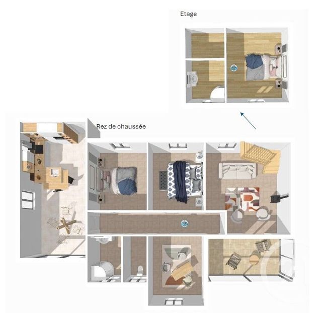 maison à vendre - 6 pièces - 163.23 m2 - ST MICHEL EN L HERM - 85 - PAYS-DE-LOIRE - Century 21 Solution Immobilière