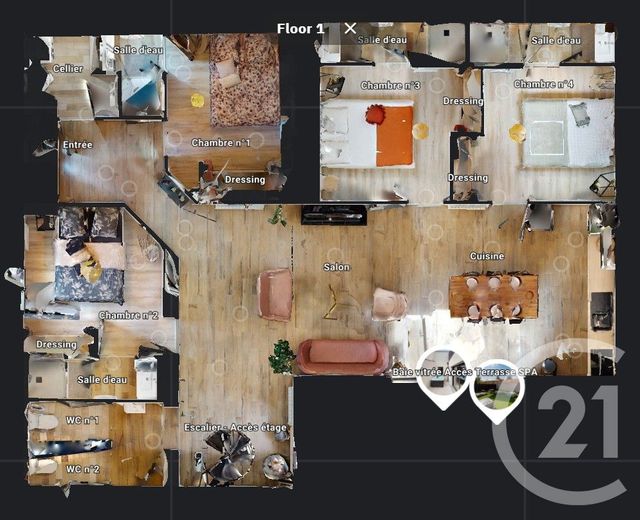 maison à vendre - 6 pièces - 154.09 m2 - LUCON - 85 - PAYS-DE-LOIRE - Century 21 Solution Immobilière